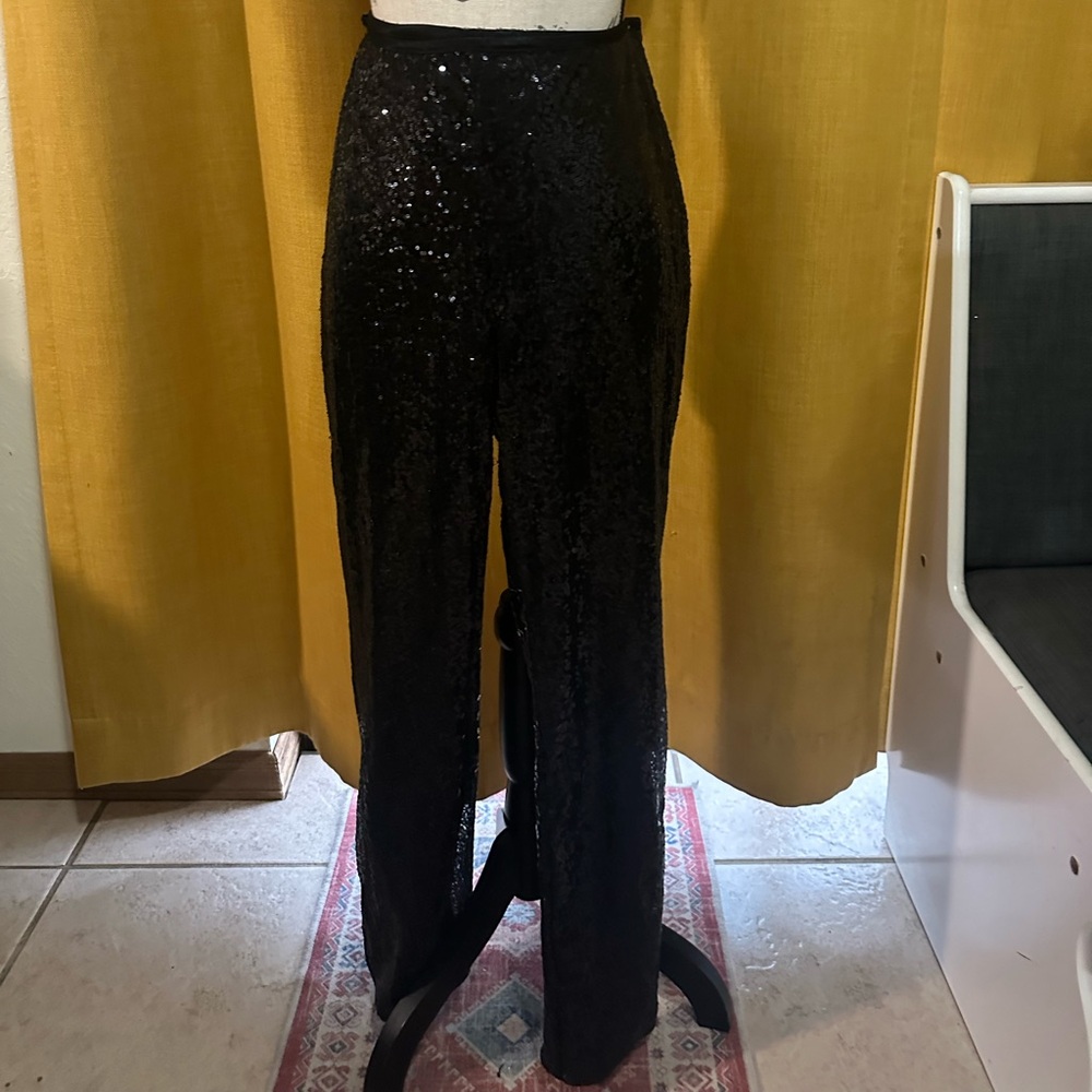 XL Black Sequin Pants